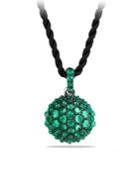 David Yurman Osetra Pendant Necklace With Cabochon Green Onyx