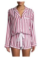 Rails Two-piece Striped Pajama Top And Shorts Set