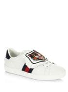 Gucci New Ace Lion Patch Sneakers