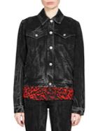 Givenchy Embroidered Washed Denim Jacket