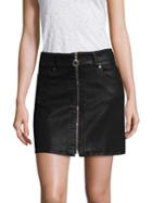 7 For All Mankind Bodycon Coated Mini Skirt