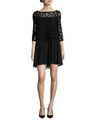 Joie Jordie Knotted Soutache Silk-blend Dress