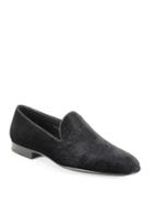 Saks Fifth Avenue Collection By Magnanni Starry Night Velvet Smoking Slippers