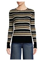 Frame Panel Stripe Sweater