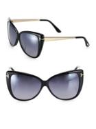 Tom Ford Reveka 59mm Mirrored Butterfly Sunglasses