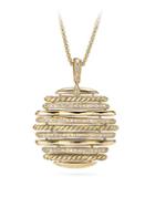 David Yurman Tides 18k Yellow Gold & Diamond Pendant Necklace