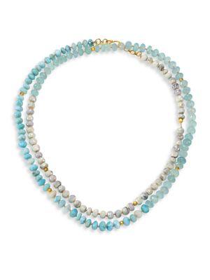 Lena Skadegard Mixed Stone Wraparound Necklace