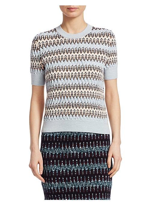 Carven Multicolored Wool-blend Knit Sweater