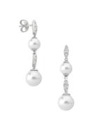 Majorica Exquisite Faux-pearl & Crystal Tiered Drop Earrings