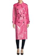 Burberry Floral Lace Trench Coat