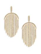 Adriana Orsini Pave Fringe Drop Earrings