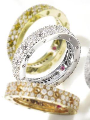 Roberto Coin Diamond & 18k Rose Gold Ring