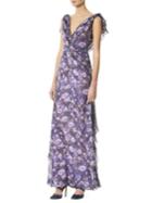 Carolina Herrera Floral-print Silk Gown