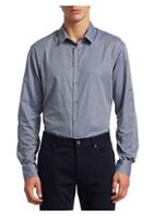 Giorgio Armani Raised Square Pattern Button-down Shirt