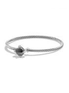 David Yurman Chatelaine Diamond & Hematine Cabled Bracelet