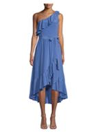 Joie Damica Asymmetrical Silk Wrap Dress