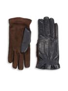 Brunello Cucinelli Cashmere & Leather Gloves
