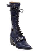Chloe Rylee Tall Lace-up Buckle Boots