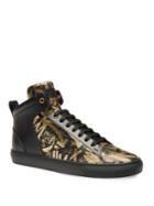 Bally High Top Leather Sneakers
