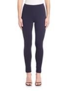 St. John Caviar Collection Cropped Ponte Leggings