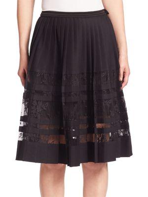 Elie Tahari Frances Pleated Skirt