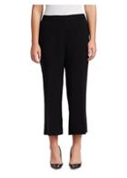 Lafayette 148 New York, Plus Size Finesse Crepe Cropped Manhattan Flare Pants