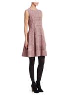 Akris Punto Fit-&-flare Houndstooth Dress