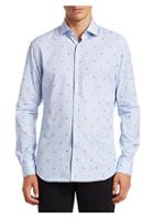 Saks Fifth Avenue Modern Cotton Embroidered Shirt