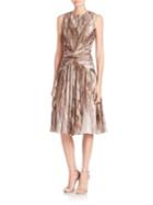 Ralph Lauren Collection Larisa Printed Silk Dress