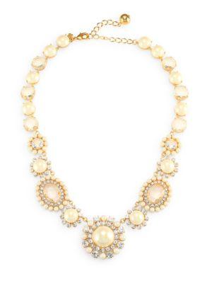 Kate Spade New York Simulated Faux Pearl And Crystal Necklace