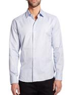 Salvatore Ferragamo Tonal Gancini Button-down Shirt