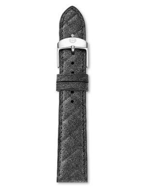 Michele Watches Urban Quilted Leather Watch Strap/18mm