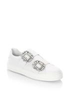 Roger Vivier Jeweled Leather Sneakers