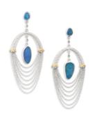 Coomi Silver Spring Opal, Diamond & Sterling Silver Drop Earrings