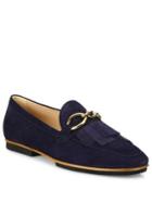 Tod's Fringed Suede Loafers