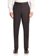 Saks Fifth Avenue Collection Collection Checked Wool Trousers