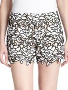 Alice And Olivia High-waist Lace Shorts
