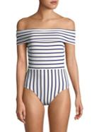 Solid And Striped The Vera One-piece Striped Swimsuit