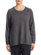 Eileen Fisher, Plus Size Wool Sweatshirt