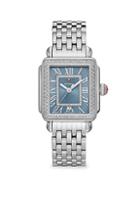 Michele Watches Deco Madison Stainless-steel Diamond Bracelet Watch