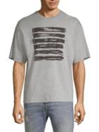 Diesel Black Gold Dbg Stripe Design Graphic Tee