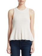 Theory Canelis O Peplum Tank