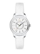 Dior Dior Viii Montaigne Mother-of-pearl, Leather & Rubber Watch