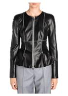 Giorgio Armani Contrast Seam Leather Jacket