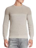 Brunello Cucinelli Ribbed Colorblock Crewneck Sweater