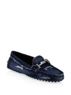 Tod's Gommini Double T Leather Loafers
