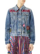 Gucci Hollywood Embroidered Denim Jacket