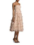 Nicholas 3d Lace Strapless Dress
