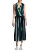 Diane Von Furstenberg Cadenza Striped Wrap Dress