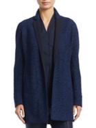 Akris Nastassia Long Cotton Boucle Tweed Jacket